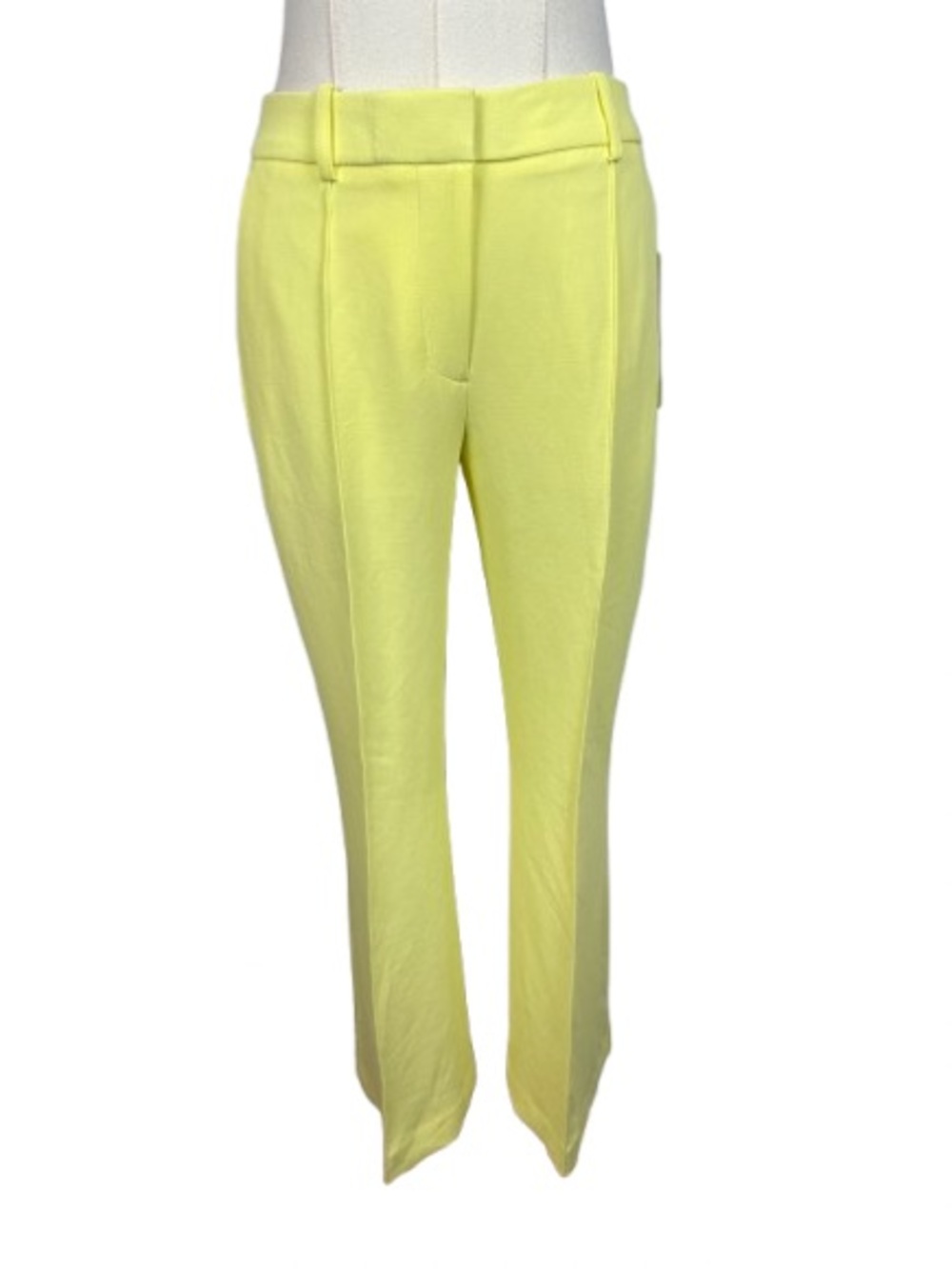 DKNY Bright Yellow Slim Tailored Trousers Size 2P